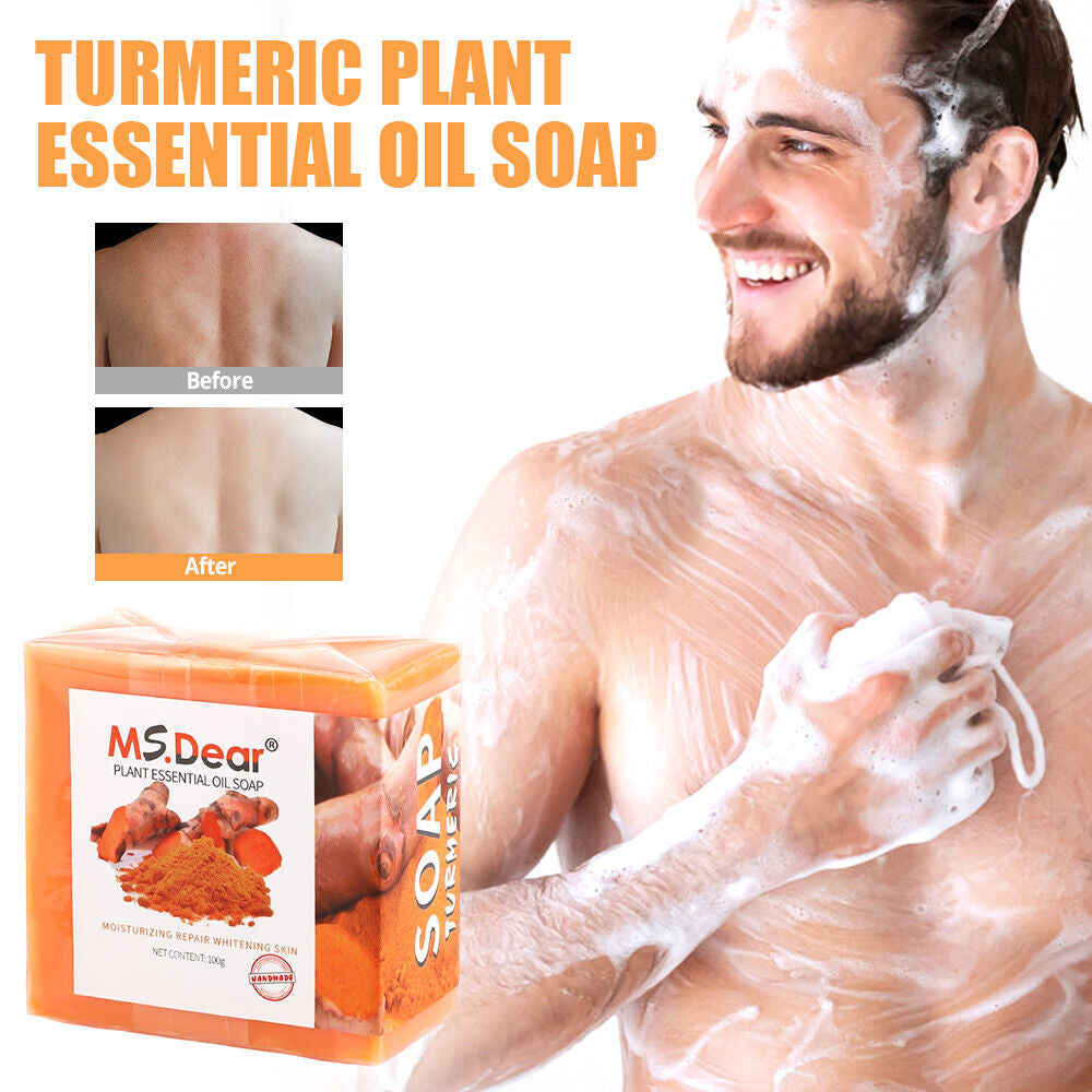 1-5 Tumeric Soap Skin Whitening Dark Spots Lightening Acne Brightening Turmeric
