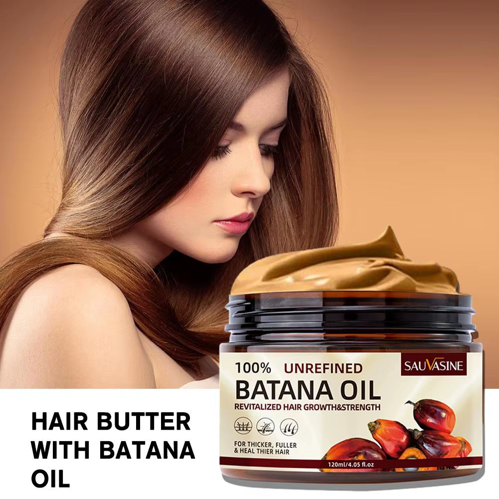 120G Batana Oil Conditioner for Hair Care, Raw Pure Batana Oil, Hair Care Mask for All Hair Types, Conditioner Care Split Ends