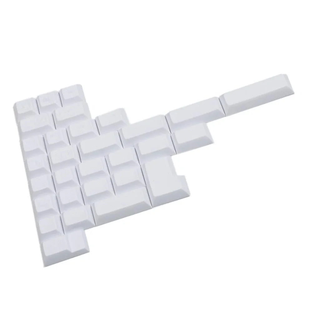 DSA Profile PBT CMYK RGB White Modifiers 30 Keys Dye Sub Blank Keycaps for Cherry MX Mechanical Keyboard