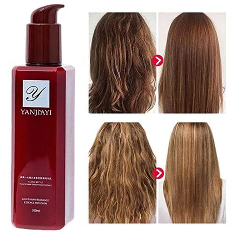 YANJIAYI Leave-In Conditioner, 6.76 Fl Oz, Advanced Keratin Conditioner, Hair Smoothing Leave-In Hair Mask, Nourishing Hair Conditioner, Anti-Frizz for Curly, Dry, Damaged Hair