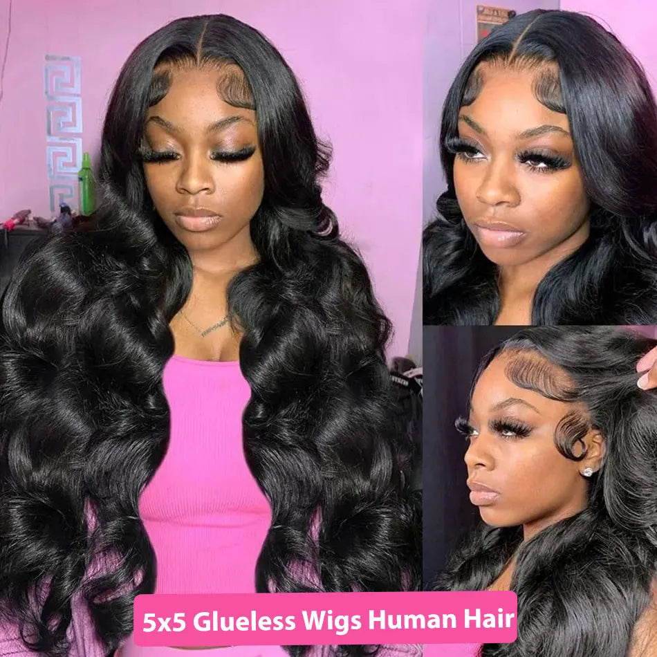 30 40 Inch Body Wave Human Hair Wigs 13X4 13X6 Hd Lace Frontal Wig 100% Human Hair Glueless Wigs Pre Cut 5X5 Hd Lace Closure Wig