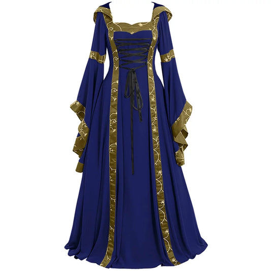 Renaissance Princess Dress for Women Medieval Costumes Victorian Regency Gown Halloween Cocktail Cinch Corset Dresses