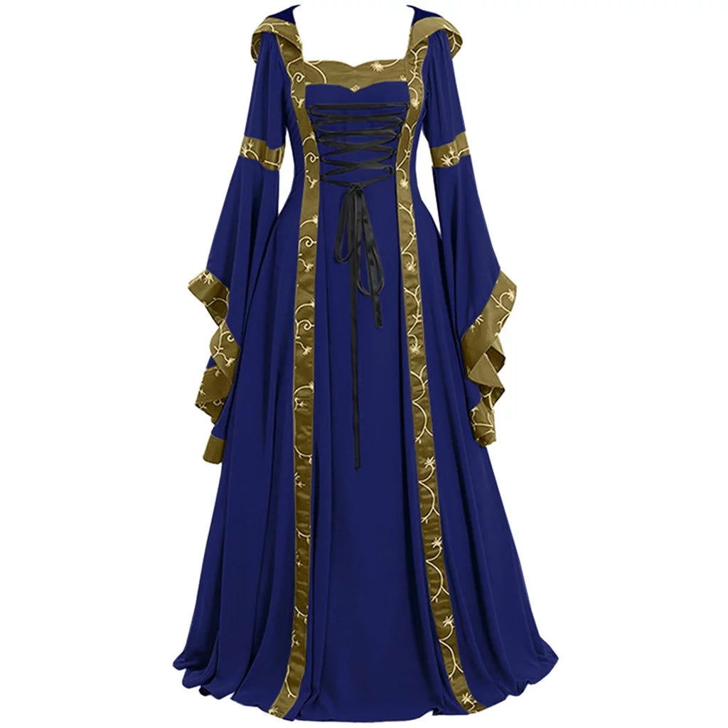 Renaissance Princess Dress for Women Medieval Costumes Victorian Regency Gown Halloween Cocktail Cinch Corset Dresses