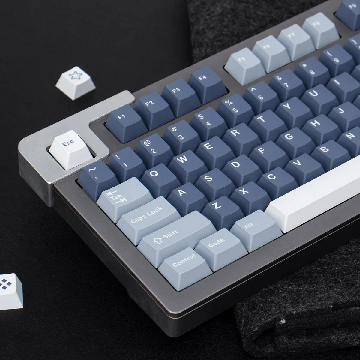 Double Shot Keycaps Pbt GMK JTK Clone Big Set Keycaps 7U Alice Split Space Bars ISO ANSI Layout for Mechanical Keyboard Wooting