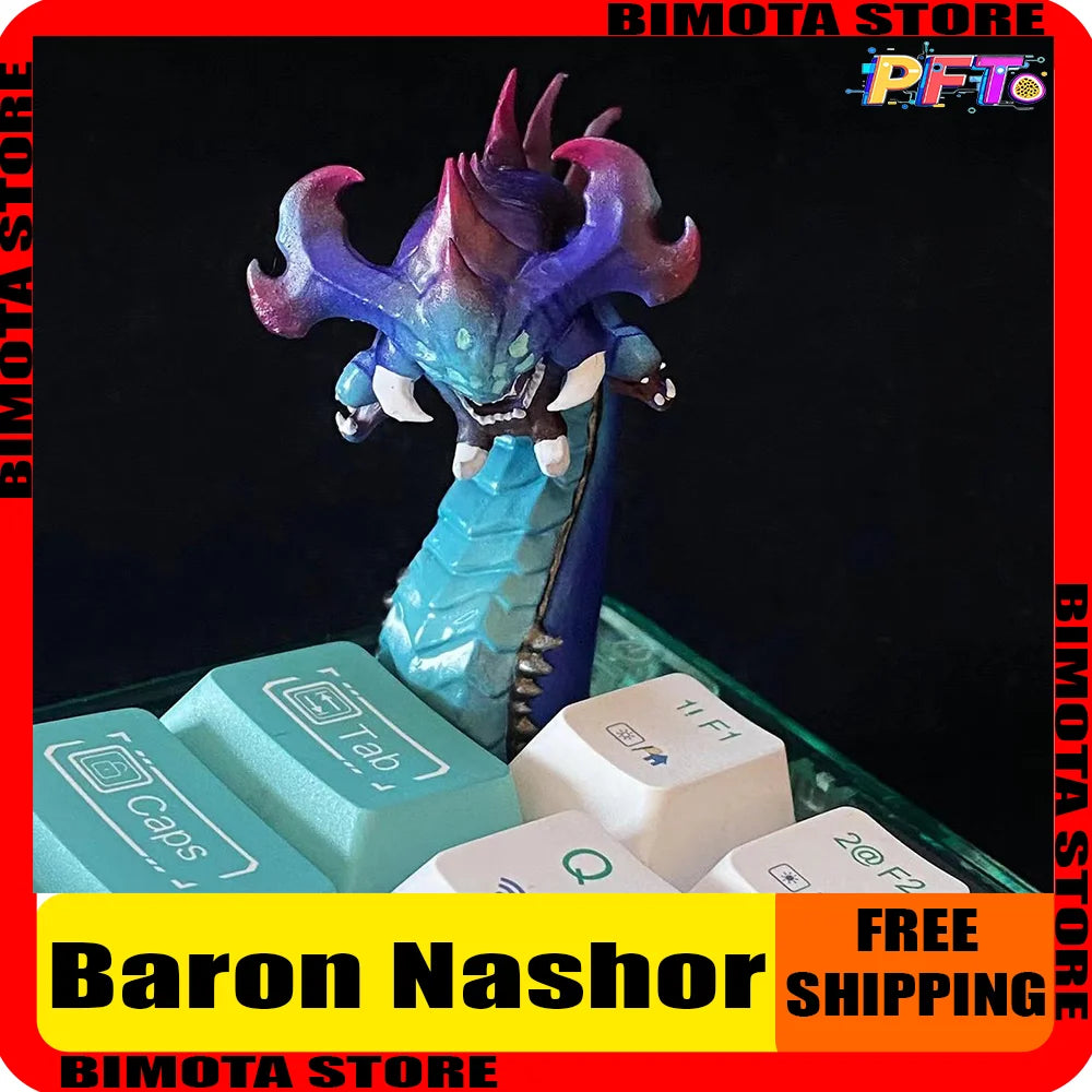 Lol Baron Nashor League of Legends Game Theme 3D Sculpture Mechanical Keyboard Custom Customize Keycap E-Sports Night Demon