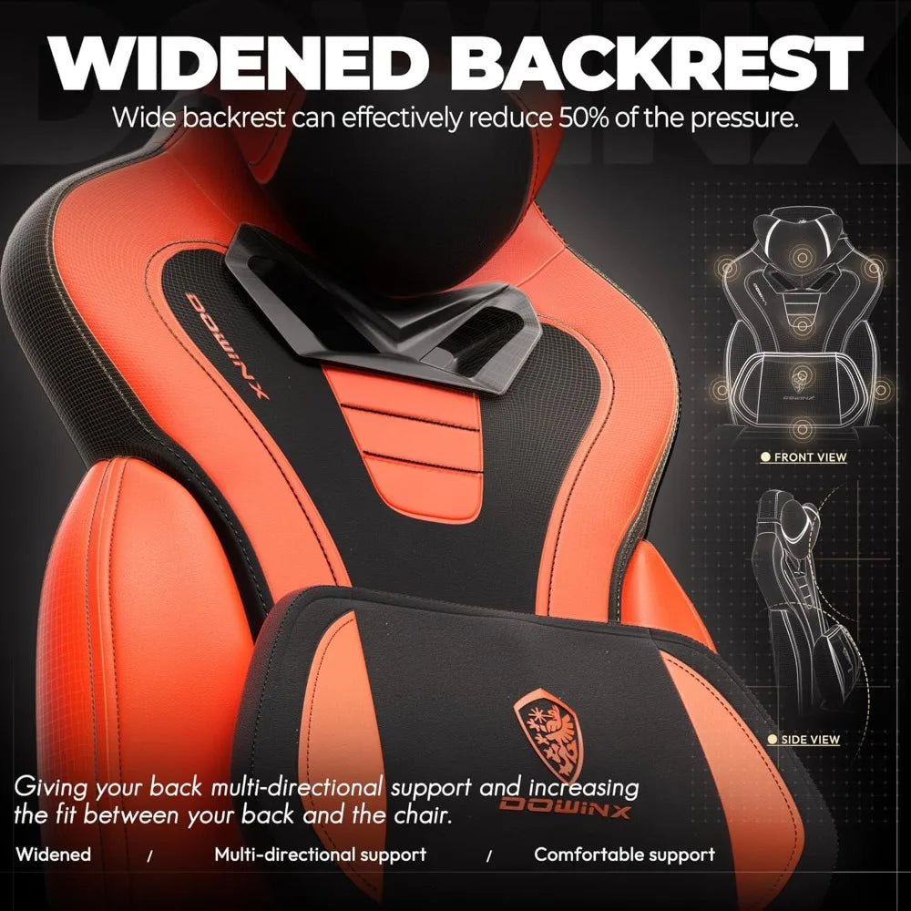 Gaming Chair with Footrest,Big and Tall Game Chair for Heavy People, Gamer Chair with Massage Lumbar Support,Ergonomic Computer