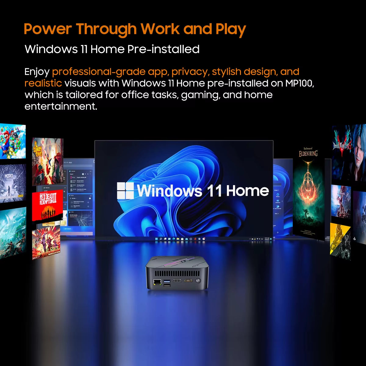[World Premiere] Blackview Mini PC MP100  R7 5825U Mini PC 8-Core 16-Thread 16GB /32GB DDR4 512GB/1TB SSD Mini Computer PC