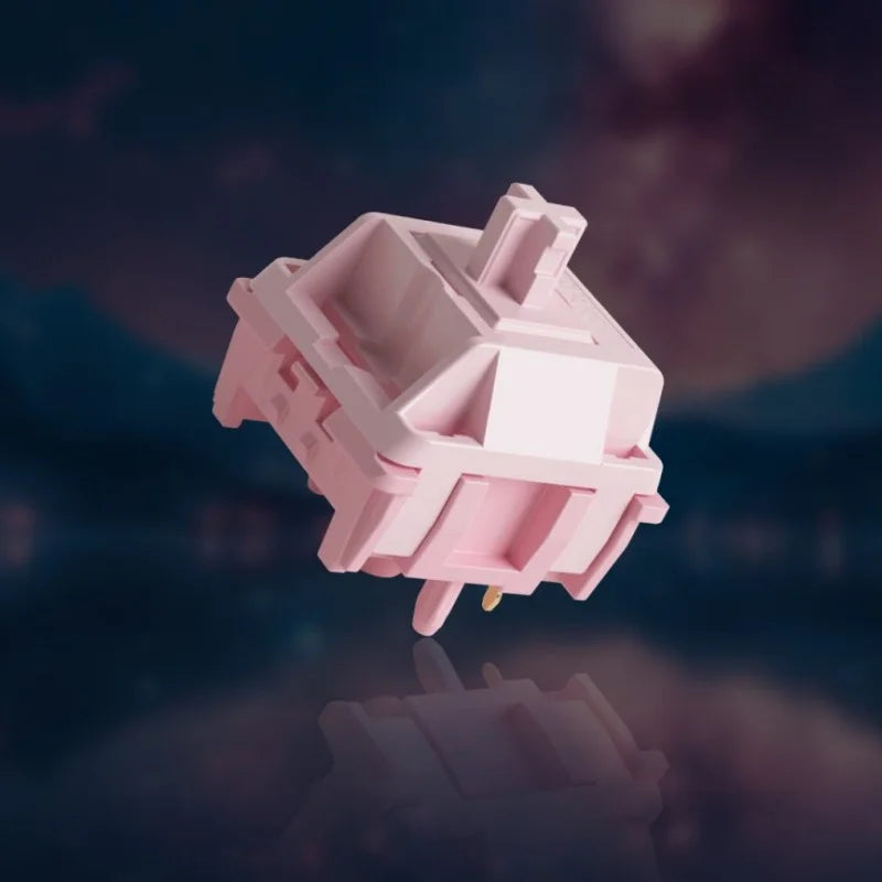Stellar Rose Switch 5 Pins 37Gf Low Operating Linear Switches Factory Lubed Compatible with MX Mechanical Keyboard (45 Pcs)