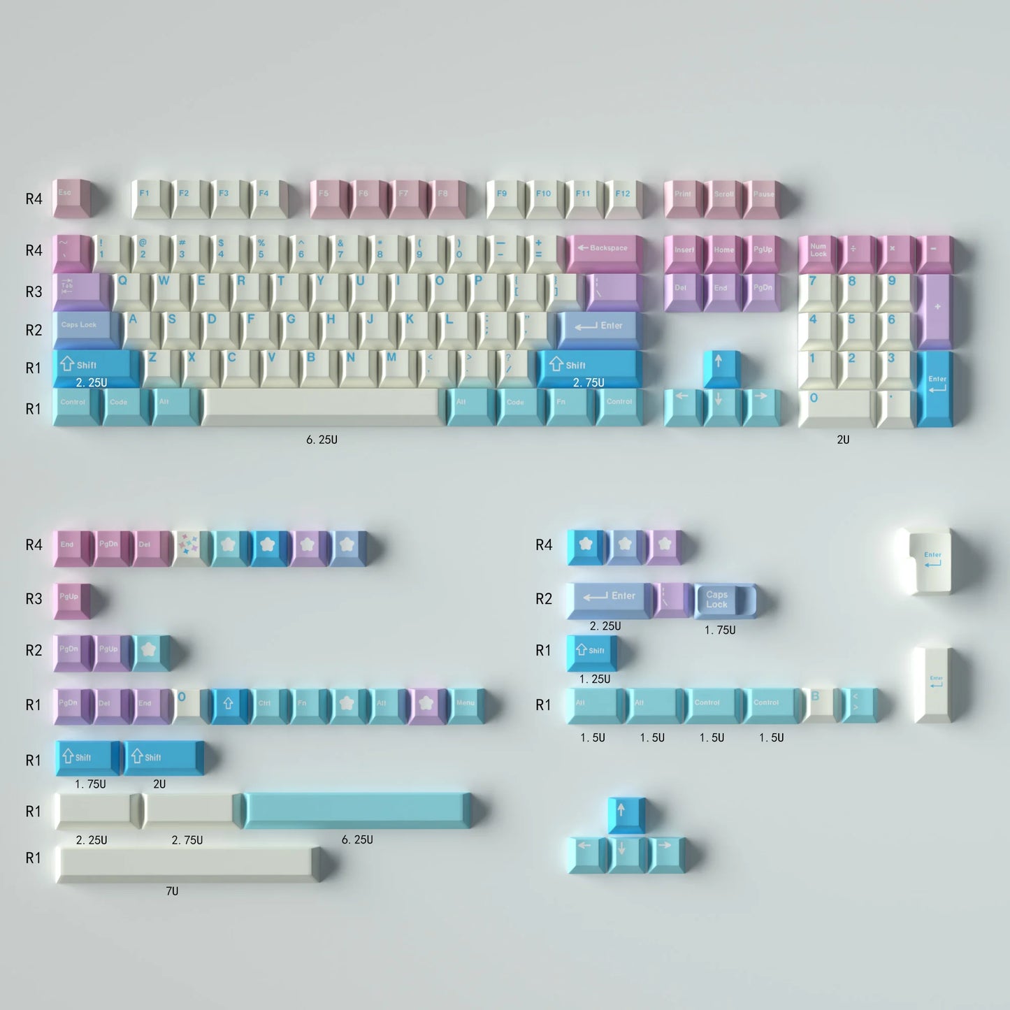 GMK Clones Mecha-01 EVA Custom PBT Keycap DYE-SUB Keycap Cherry Profile English Keycaps for MX Switch Mechanical Keyboard Keycap