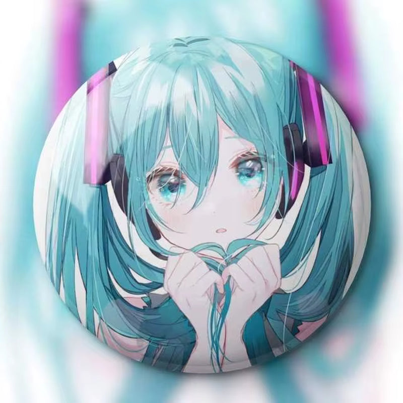 Hatsune Miku Kaito Meiko Badge Anime Figure Brooch Hatsune Miku Kaito Meiko Anime Brooch Badge Accessories Toys Periphery Gifts
