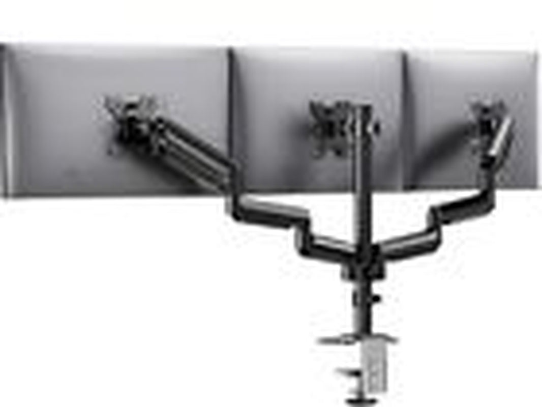 Triple Monitor Mount for 13-27 Inch Computer Screens, Triple Monitor Stand