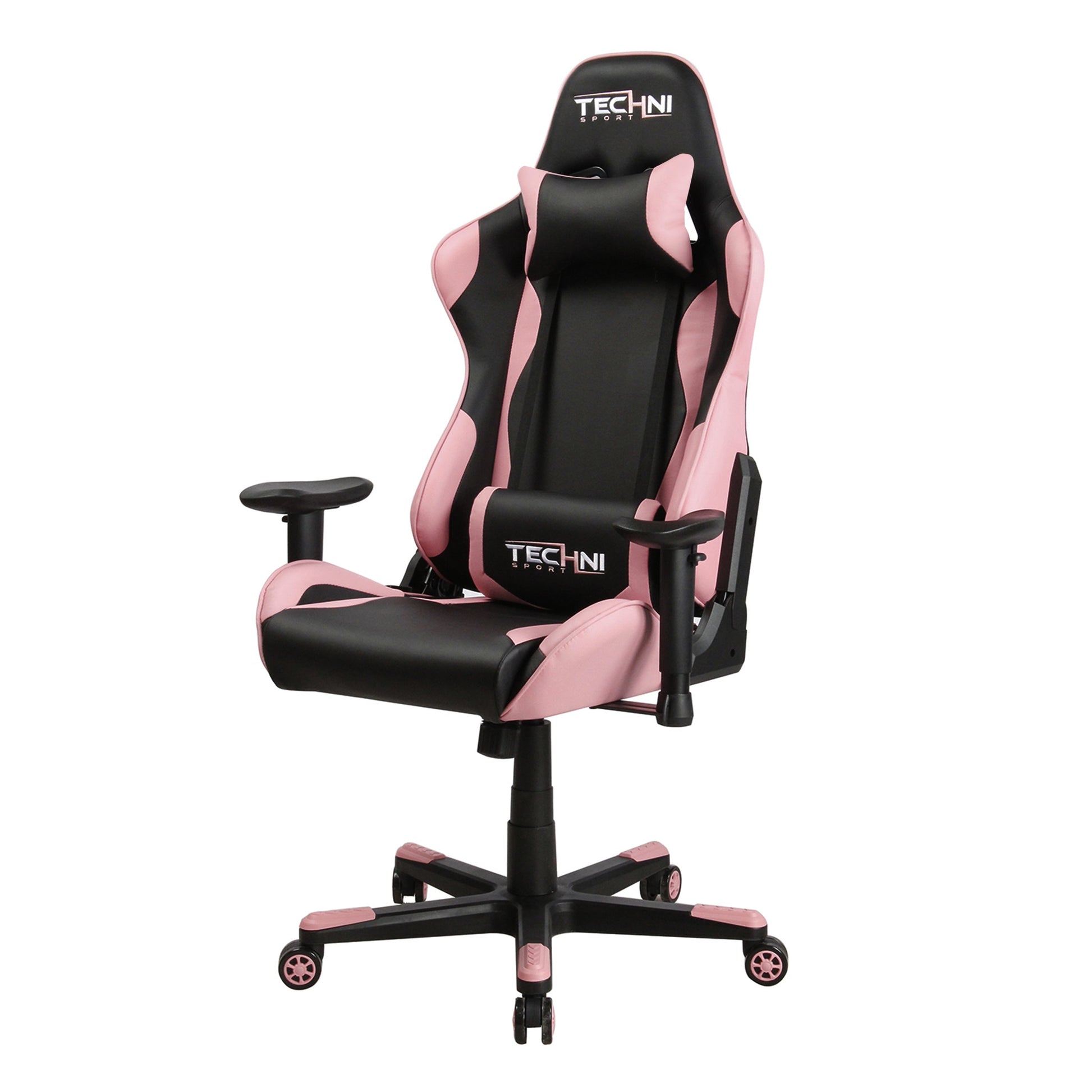 TS-4300 Ergonomic High Back Racer Style PC Gaming Chair with Memory Foam Seat, Pink RTA-TS43-PNK