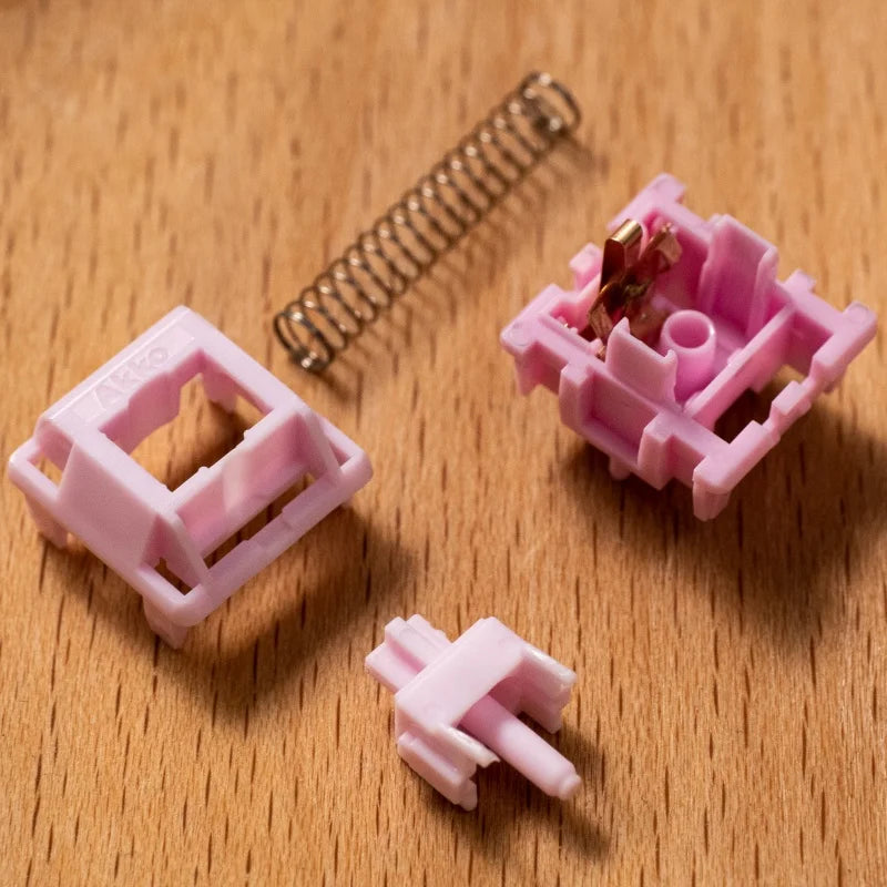Stellar Rose Switch 5 Pins 37Gf Low Operating Linear Switches Factory Lubed Compatible with MX Mechanical Keyboard (45 Pcs)