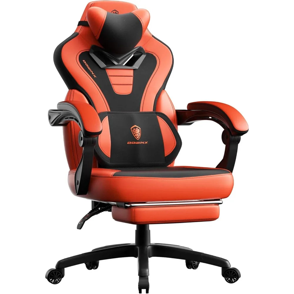 Gaming Chair with Footrest,Big and Tall Game Chair for Heavy People, Gamer Chair with Massage Lumbar Support,Ergonomic Computer