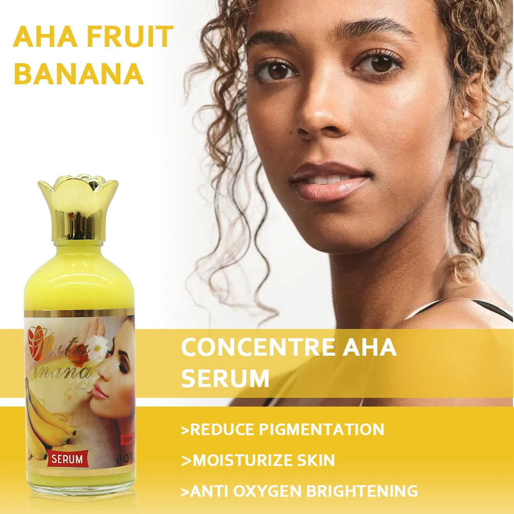 Banana Whitening Eliminating Dark Spots Pimples Dark Circle Kojic Acid Serum Face Whitening Serum Fruit Facial Serum