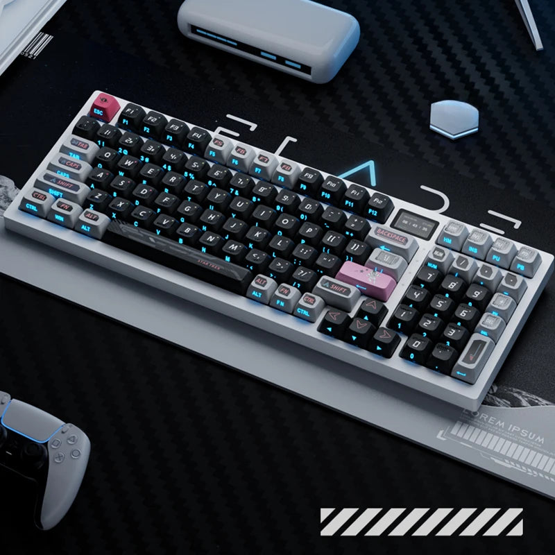 Mifuny Interstellar Theme Keycaps 118Keys Side-Engraved PBT Cherry Profill Keycap Mechanical Keyboard Accessories for PC Laptop