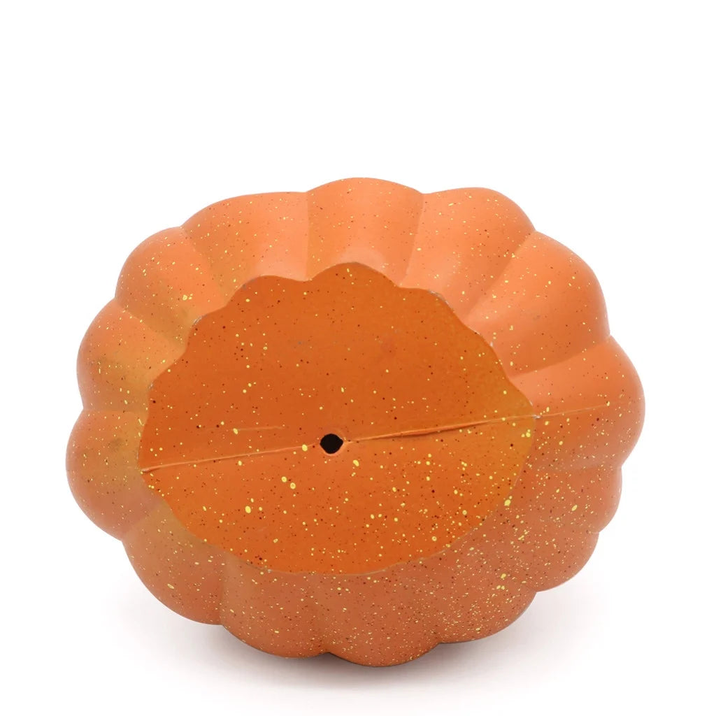 Fridja Halloween Decor LED Pumpkin Lantern Scene Layout Home Decoration Halloween Decorations Light up Pumpkin 3D Fall Resin Pumpkin Battery Operated Orange