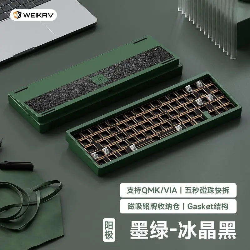 Lucky65 V2 Mechanical Keyboard Kit Bluetooth 3 Mode 2.4G Hot Swap Gasket Structure Rgb Customization Gaming Keyboard Gift