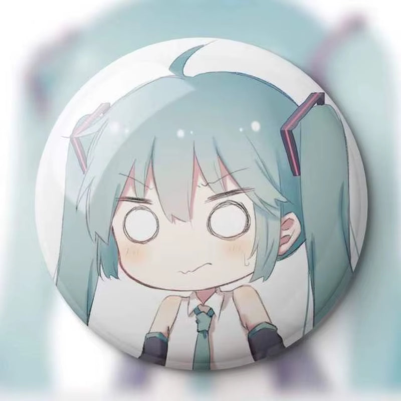 Hatsune Miku Kaito Meiko Badge Anime Figure Brooch Hatsune Miku Kaito Meiko Anime Brooch Badge Accessories Toys Periphery Gifts