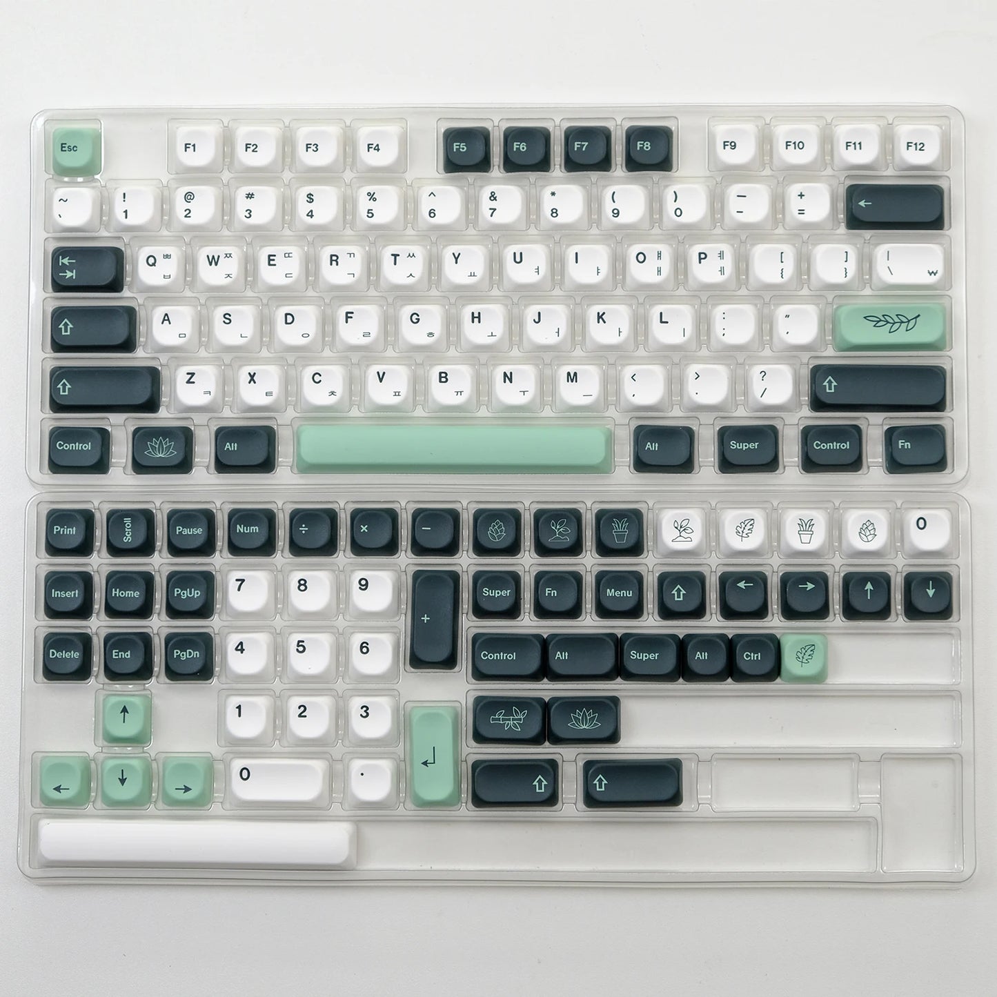 KOA Profile Gummy Bears Keycap PBT Custom Korean Keycaps for Mechanical Keyboard Game Cute 141 Keys Caps ISO 7U Space Bar