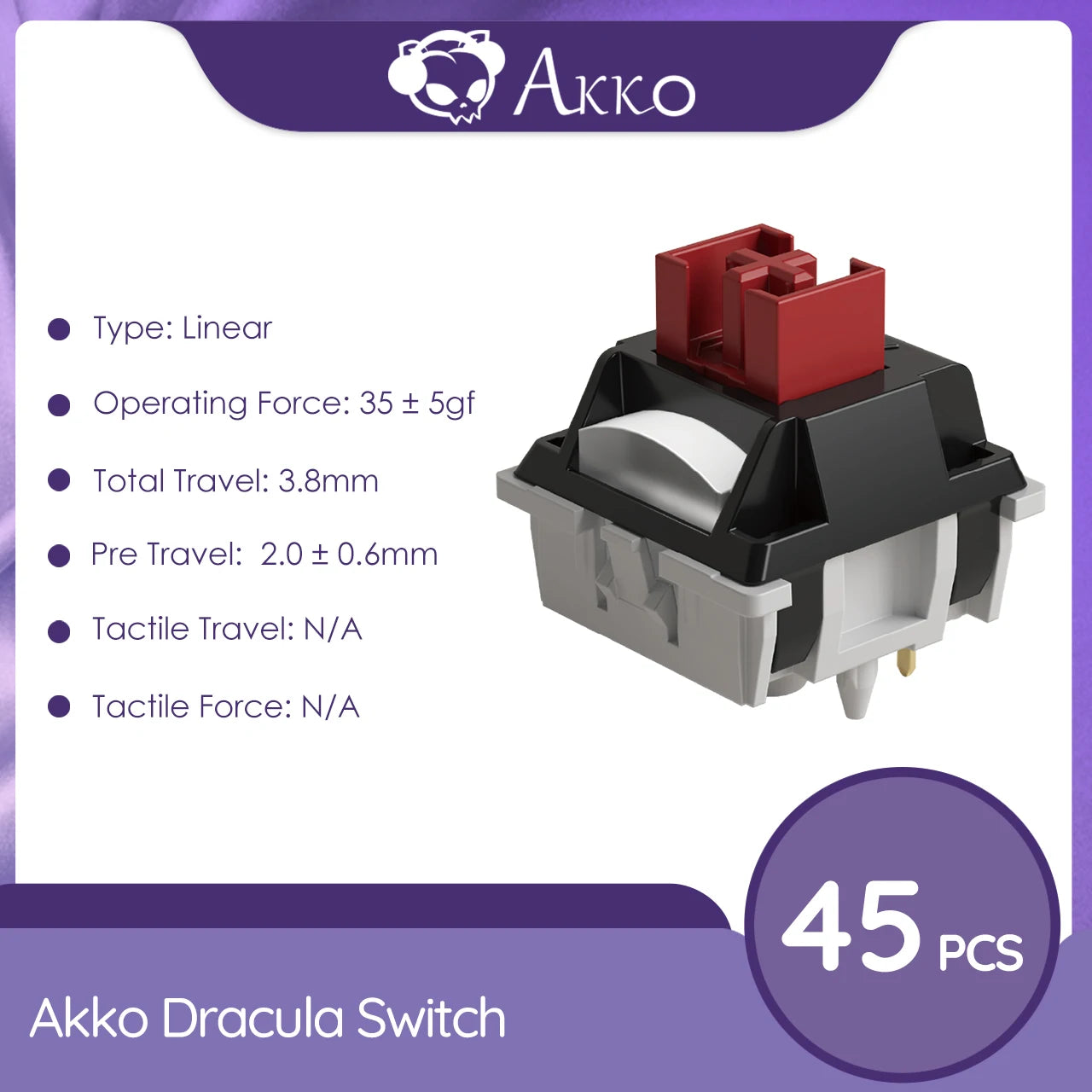 V3 Pro Switches Tactile / Linear Switch for Mechanical Keyboard 45Pcs Pack Replaceable Outemu Gateron Cherry MX Keyswitch