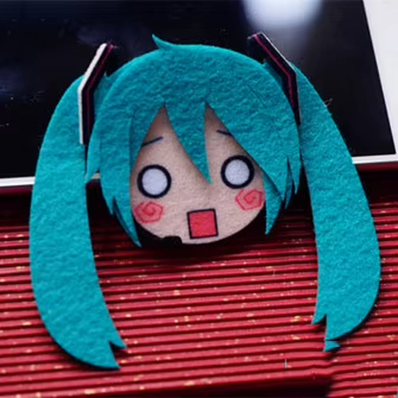 Hatsune Miku Anime Figure Brooches Q Version Vocaloid Anime Figures Brooch Periphery Collection Brooch Bag Accessories Gifts