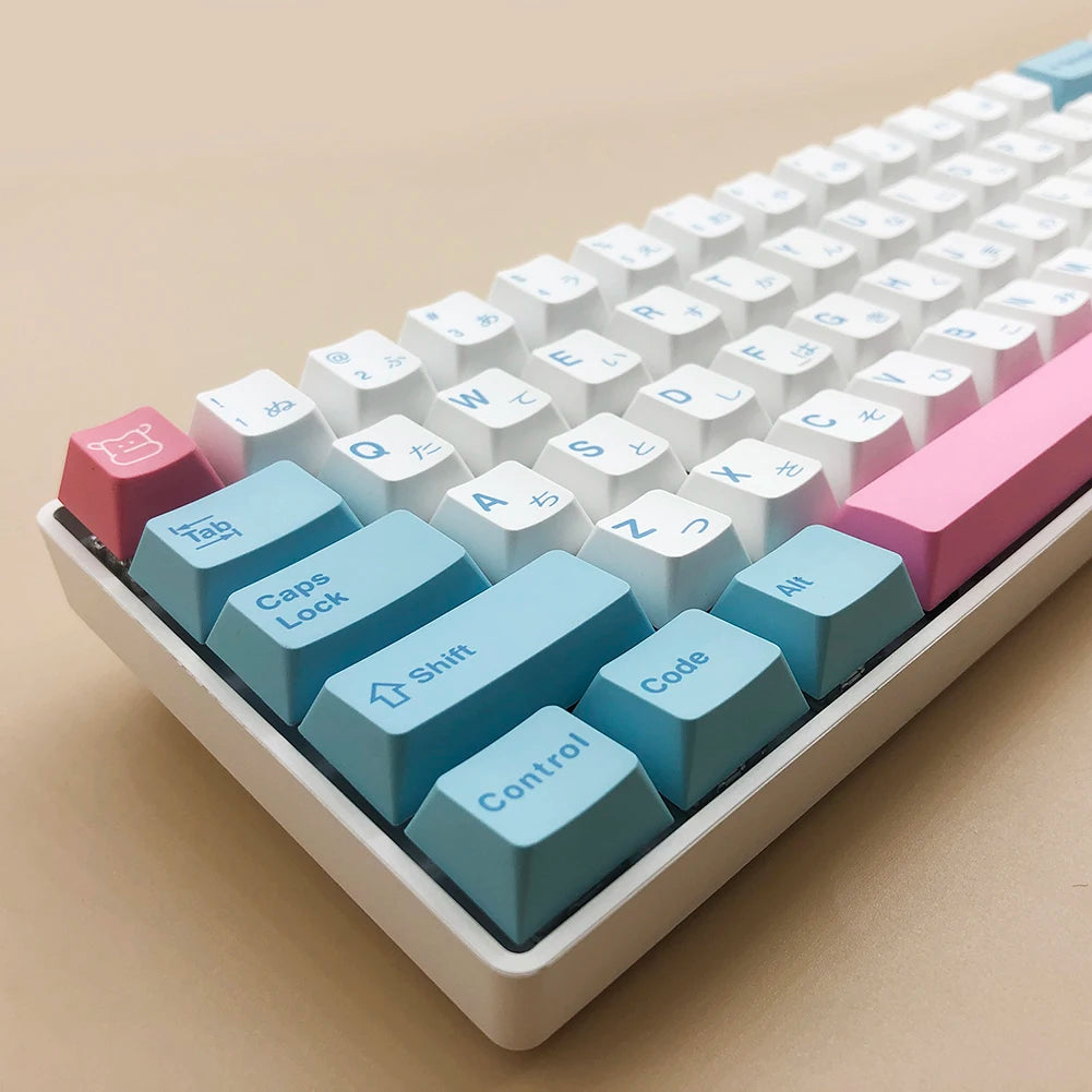 Keyboard Replacement Key Cap PBT Dye Sublimation Mechanical Keyboard Keycap Ergonomic Keyboard Accessories 126/127/134Keys