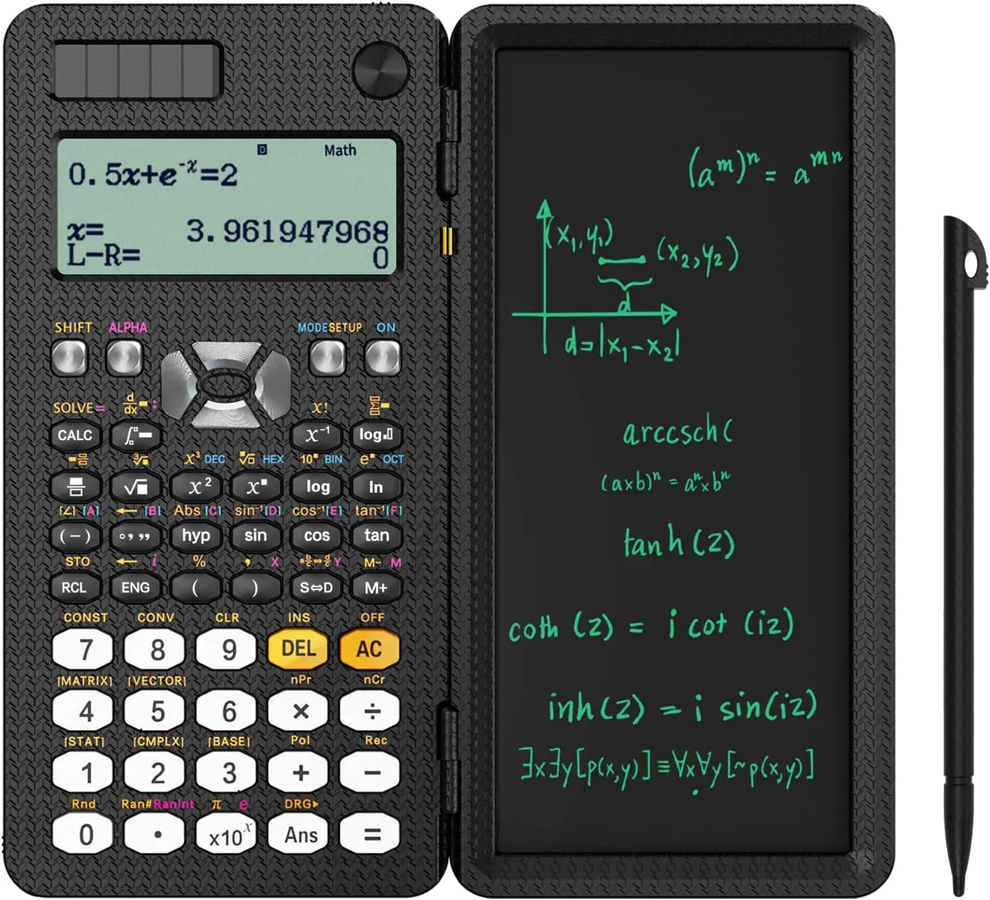 Scientific Calculator with LCD Notepad 417 Functions Professional Portable Foldable Calculator for Students Upgraded 991ES NEW
