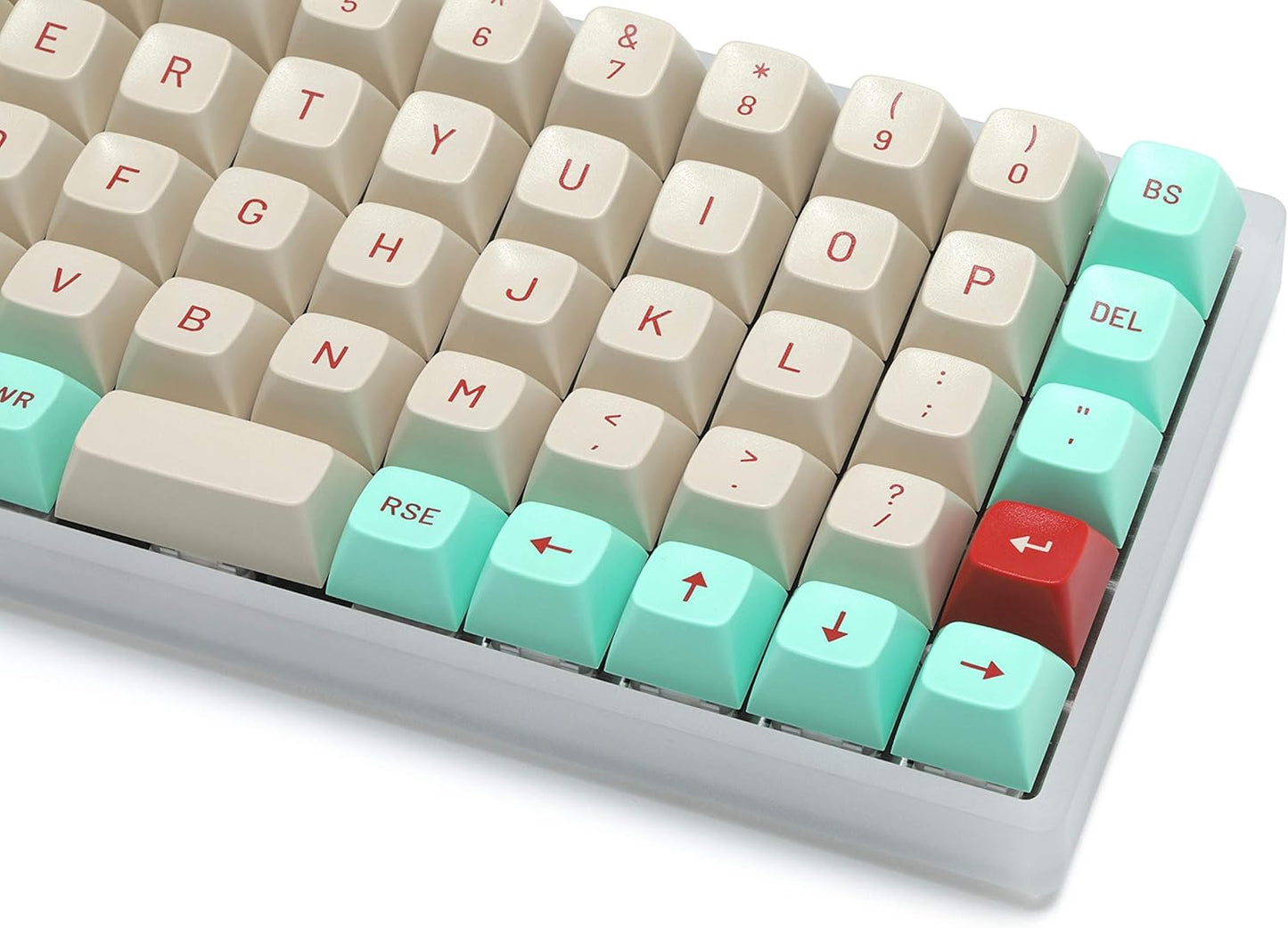 DROP MT3 Jukebox Keycap Set, ABS Hi-Profile Keycaps, Doubleshot Legends, MX Style Covers Ortholinear Keyboards (Ortho Kit)