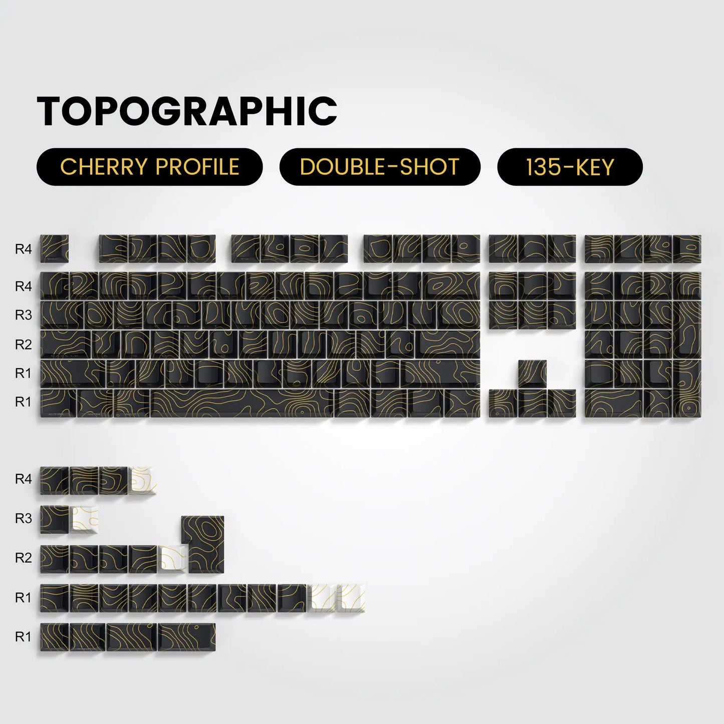 130 Key Pink Cat Side Print RGB Backlit Keycaps Cherry Profile 5 Sides Dye Sub PBT Keycaps for Cherry MX Switches Gamer Keyboard