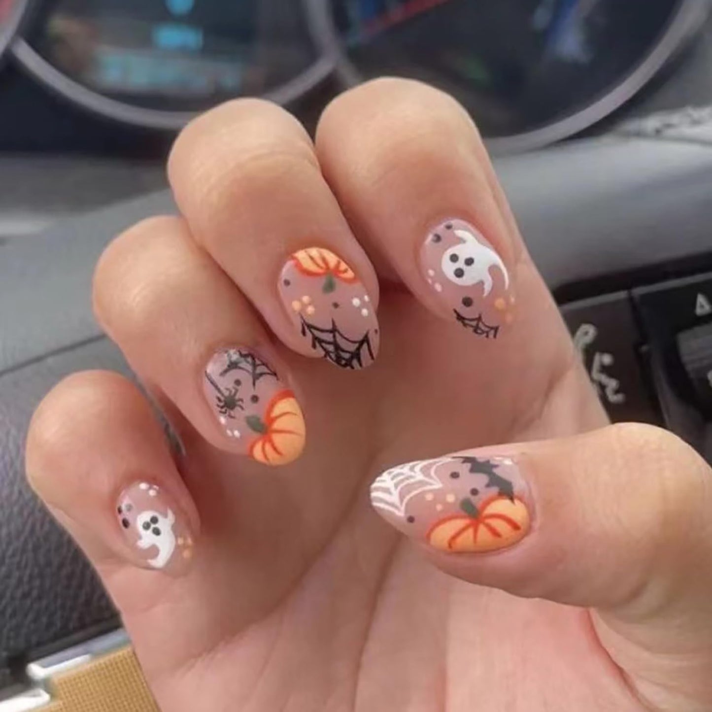 24Pcs Pink Press on Nails Short Square Fake Nails French Tip Press Ons with Flower Bow Charms Design Acrylic False Nails Glitter Rhinestone Glue on Nails Glossy Artificial Stick on Nails Kit for Women