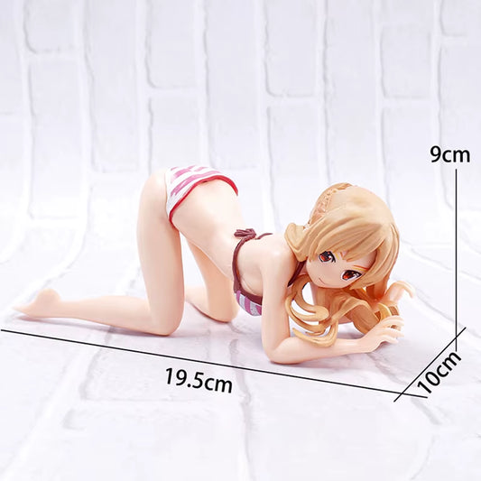 Car Phone Holder Bikini Beach Girl Cartoon Anime Cute Kanako Chest Shaking Ornaments Car Dashboard Decoration Interior