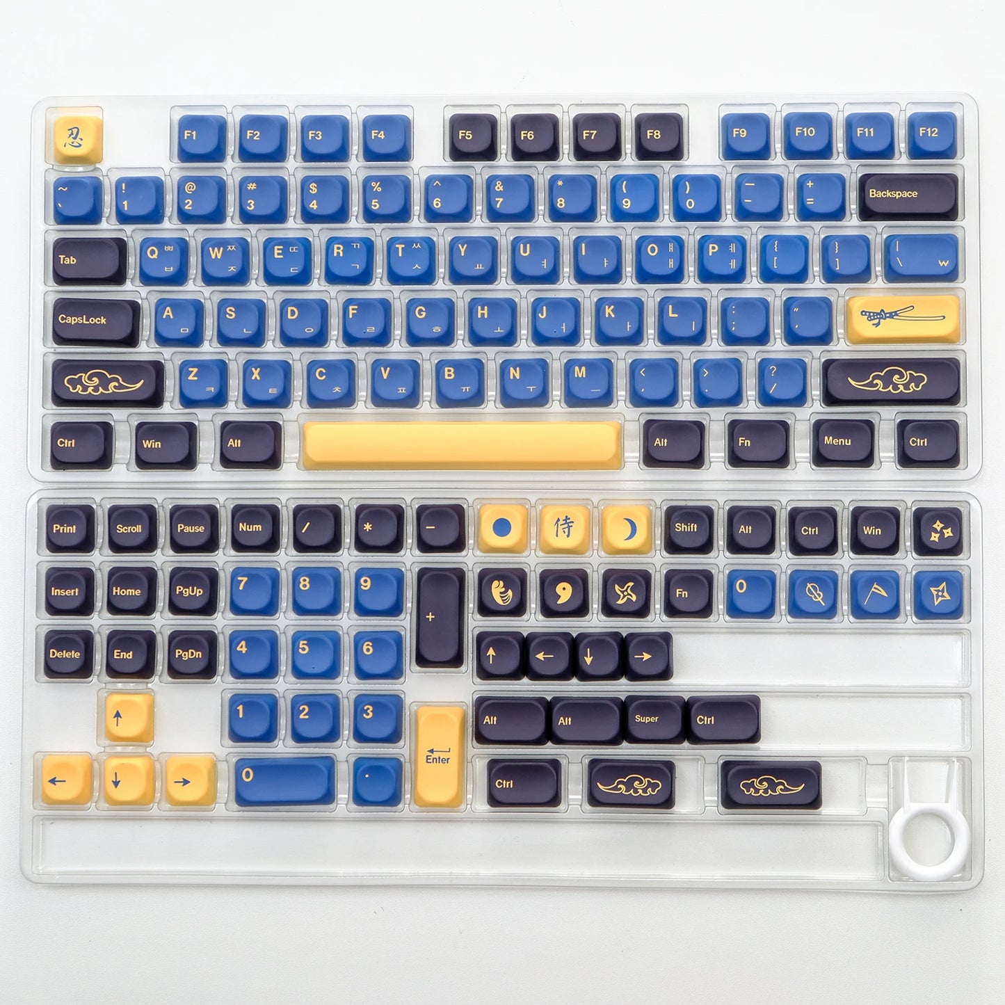 KOA Profile Gummy Bears Keycap PBT Custom Korean Keycaps for Mechanical Keyboard Game Cute 141 Keys Caps ISO 7U Space Bar