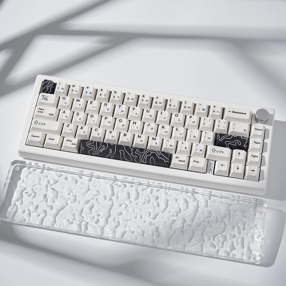 Coral Sea Keycap 4PCS Keycaps Cherry Profile Dye-Sub PBT Keycaps Space Bar 6.25U ESC Enter Custom Keycap for Mechanical Keyboard