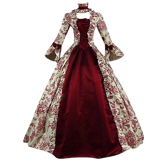 Regency Dress Womens Victorian Masquerade Gown Rococo Renaissance Cinch Corset Dresses