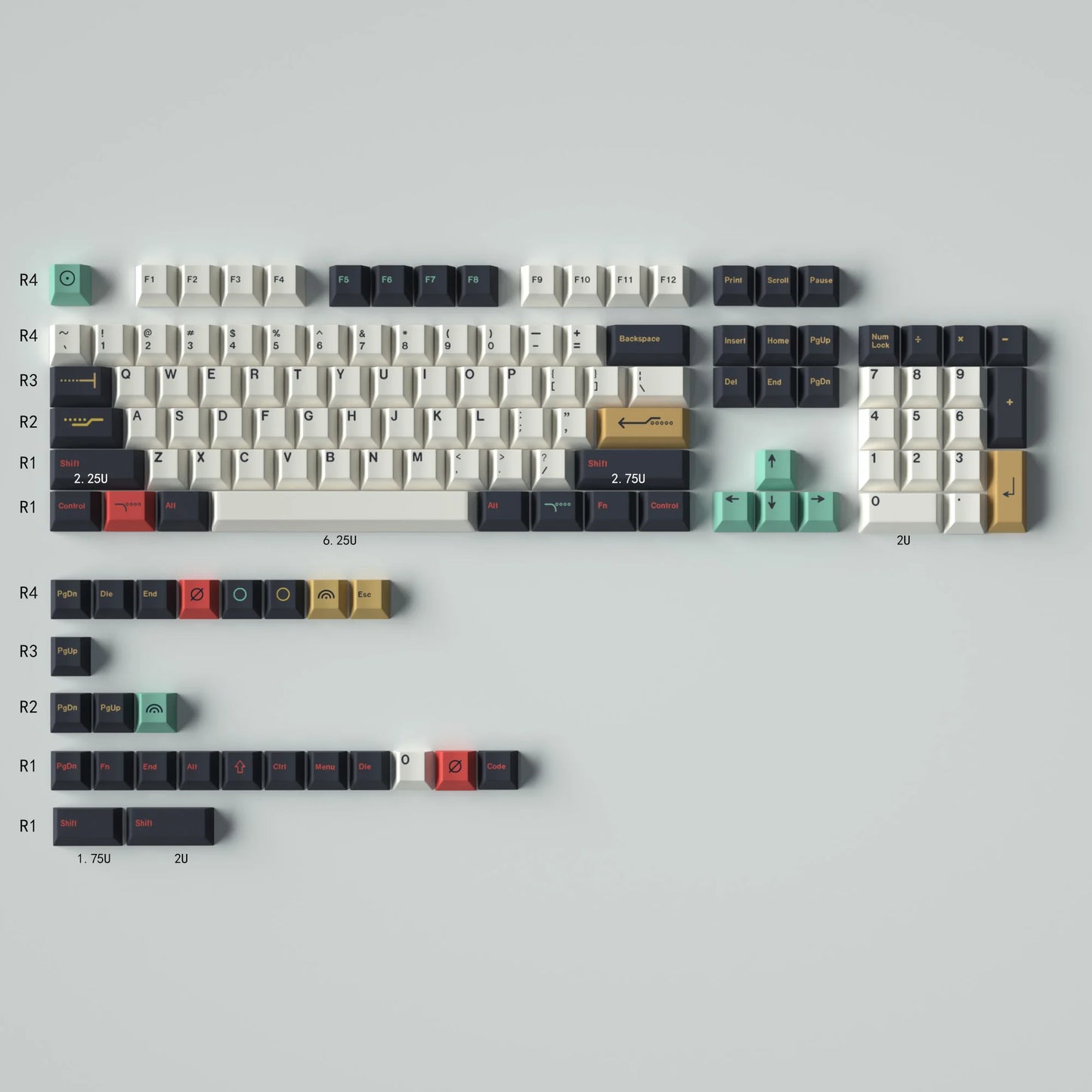 GMK Clones Mecha-01 EVA Custom PBT Keycap DYE-SUB Keycap Cherry Profile English Keycaps for MX Switch Mechanical Keyboard Keycap