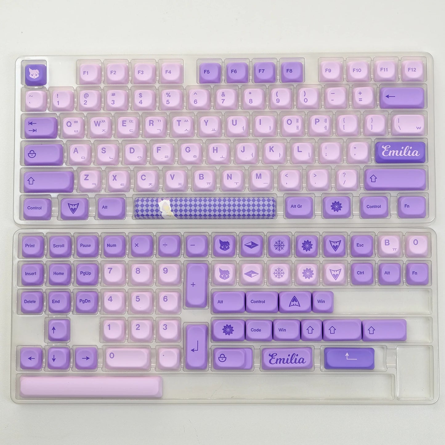 KOA Profile Keycap GMK Style Retro 9009 Theme PBT Keycaps for Mechanical Keyboard Gaming KIT Korean 139 Keys ISO Key Cap