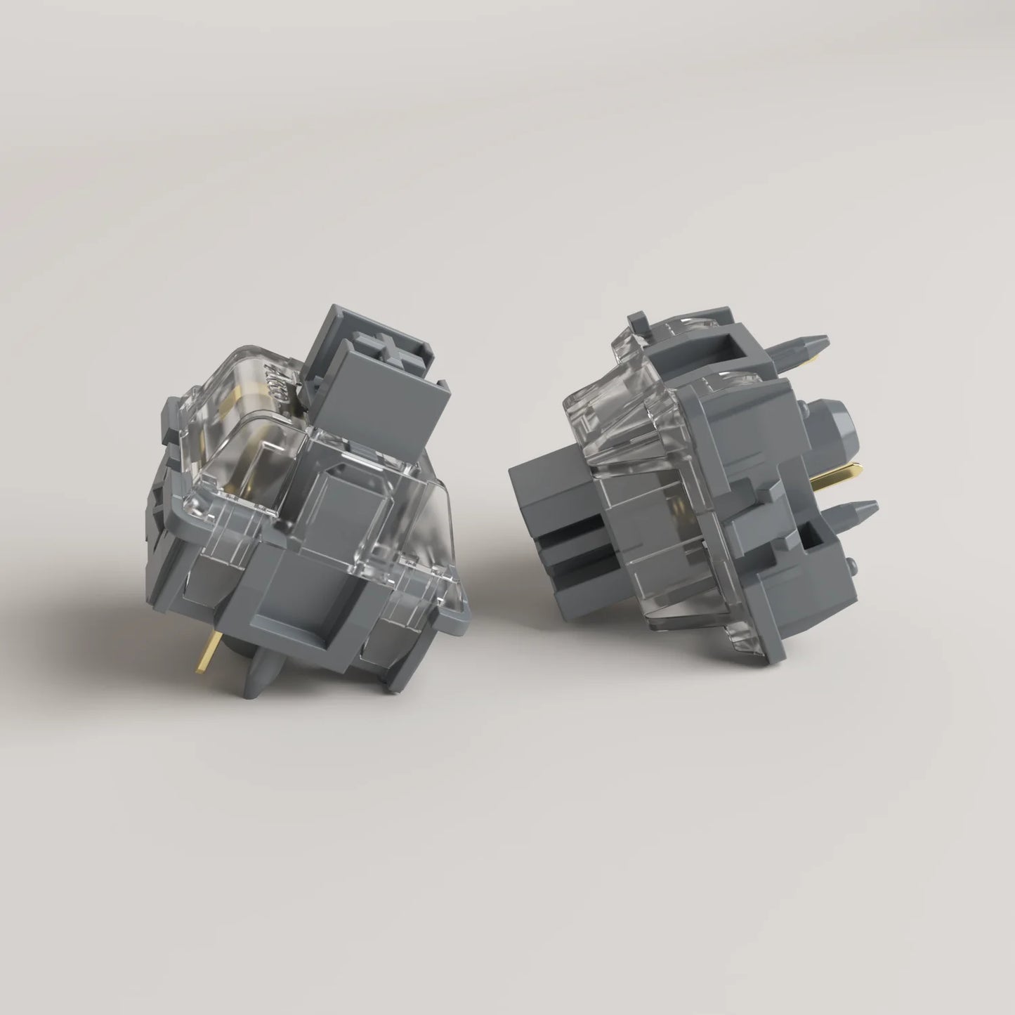 V3 Pro Silver Switches 5 Pin 40Gf Linear Switch with Dustproof Stem Compatible with MX Mechanical Keyboard (45 Pcs)