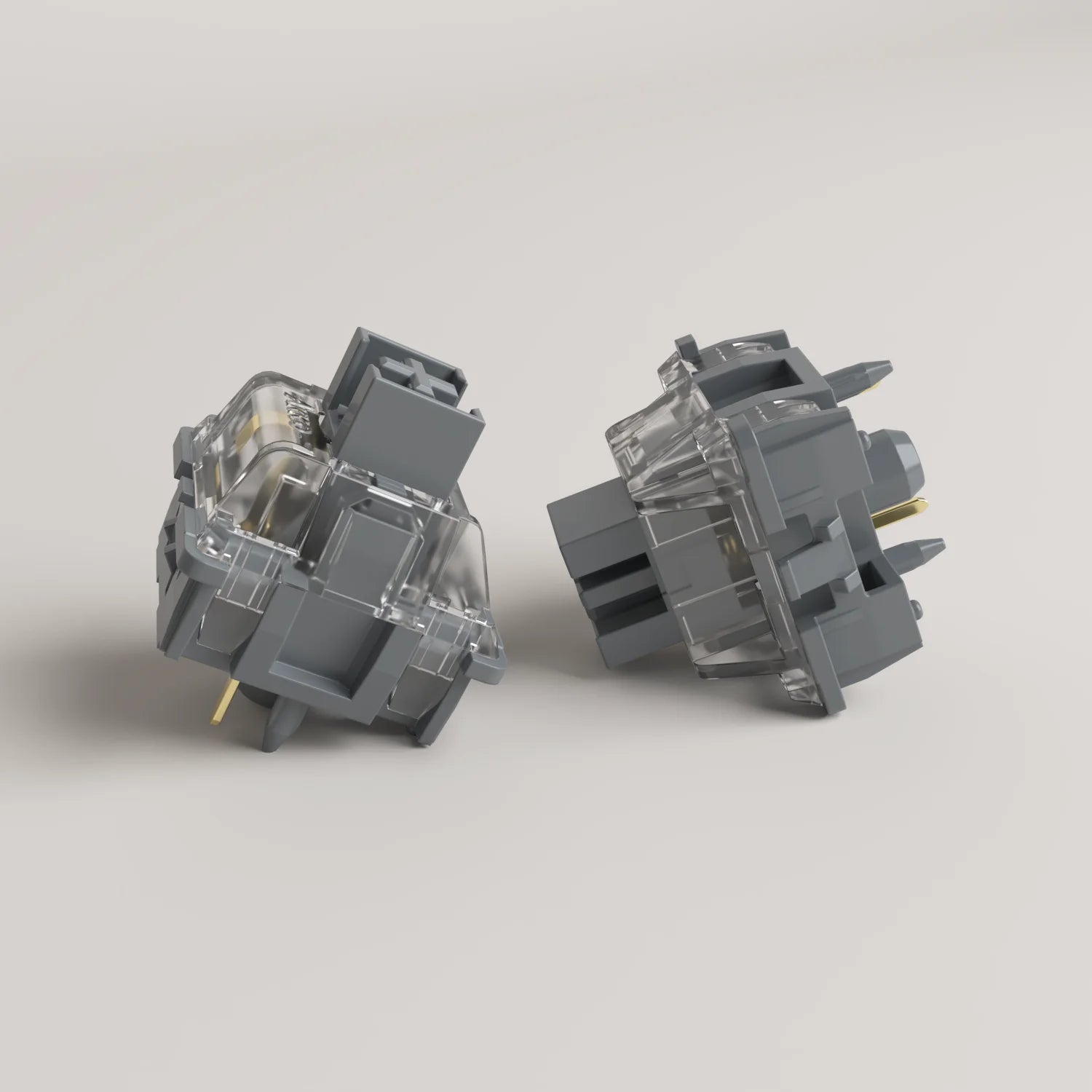V3 Pro Silver Switches 5 Pin 40Gf Linear Switch with Dustproof Stem Compatible with MX Mechanical Keyboard (45 Pcs)