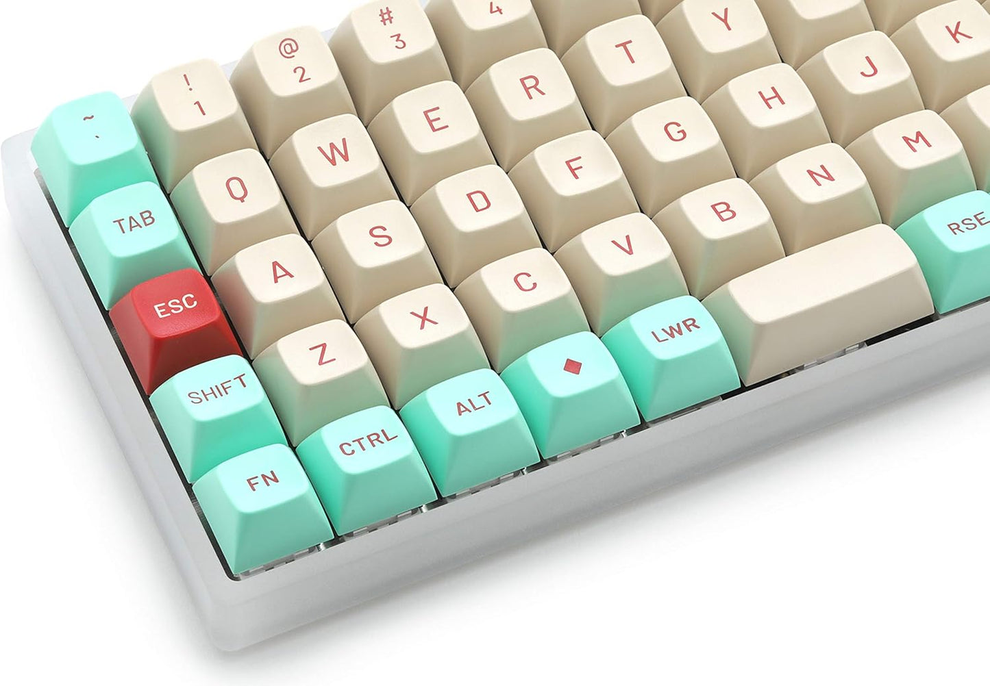 DROP MT3 Jukebox Keycap Set, ABS Hi-Profile Keycaps, Doubleshot Legends, MX Style Covers Ortholinear Keyboards (Ortho Kit)