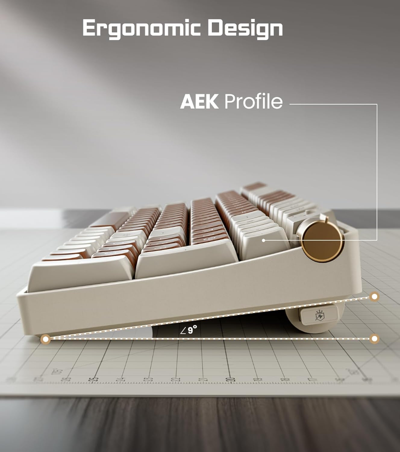 R100 96% Wireless Mechanical Keyboard with Gateron G Pro 3.0 Yellow Switches, Tri-Mode Connectivity (BT 5.0/2.4Ghz/Usb-C),Hot Swappable Custom Keyboard,Rgb Light,Compatible with Windows & Mac
