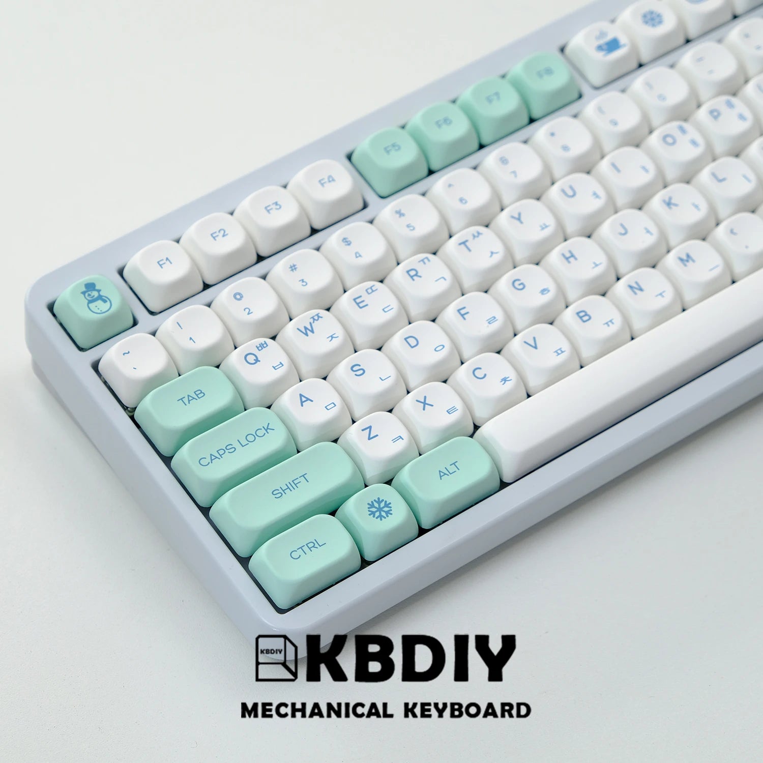 138 Keys/Set Korean Keycaps PBT KOA Snow Mountain Keycap for Mechanical Keyboard Custom MX Switches ISO Keys 7U Space Bar