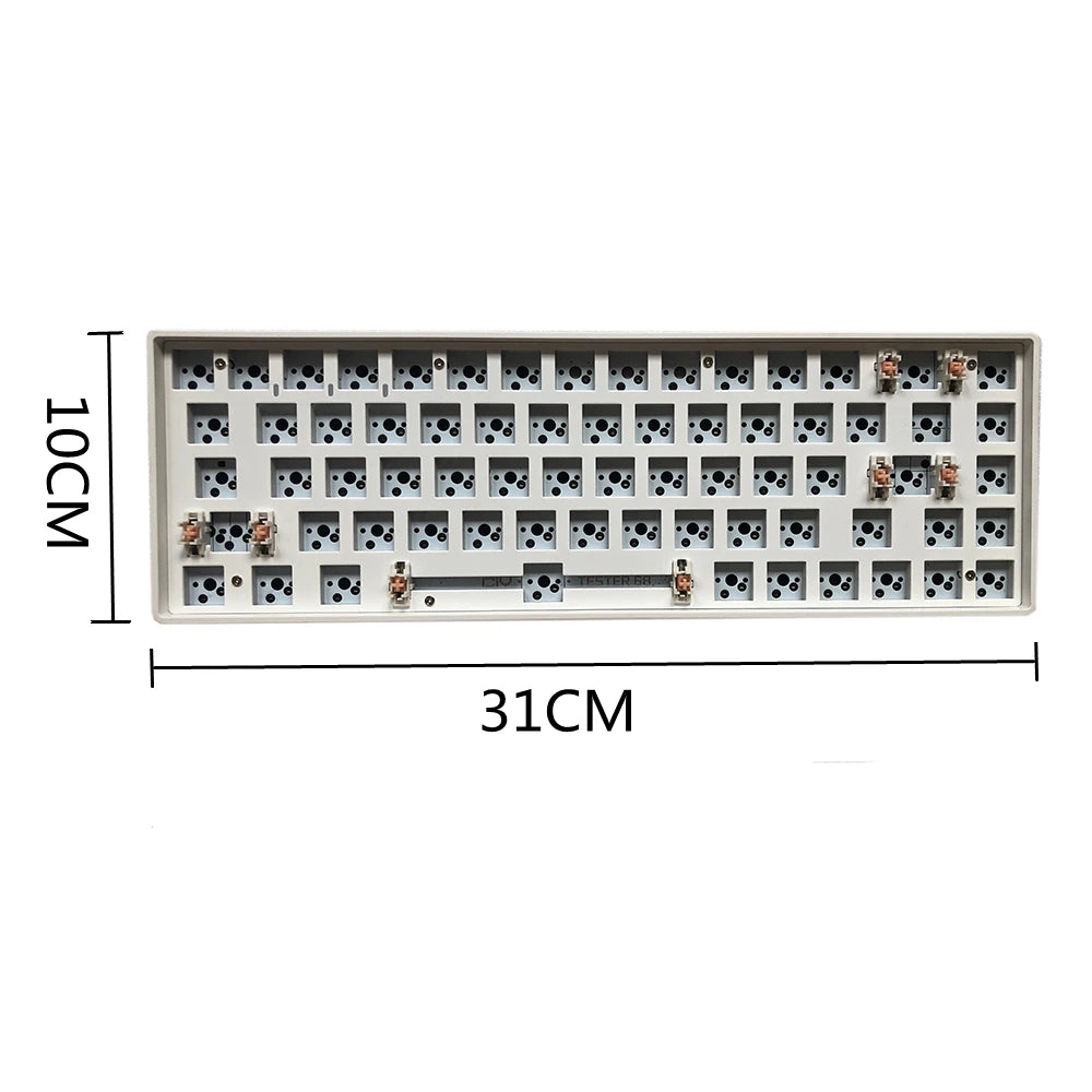 ZUOYA TESTER68 Customized Mechanical Keyboard Kit TES68 Hot-Swappable Shaft Base Axis 2.4G Bluetooth Customized Wireless Keyboar