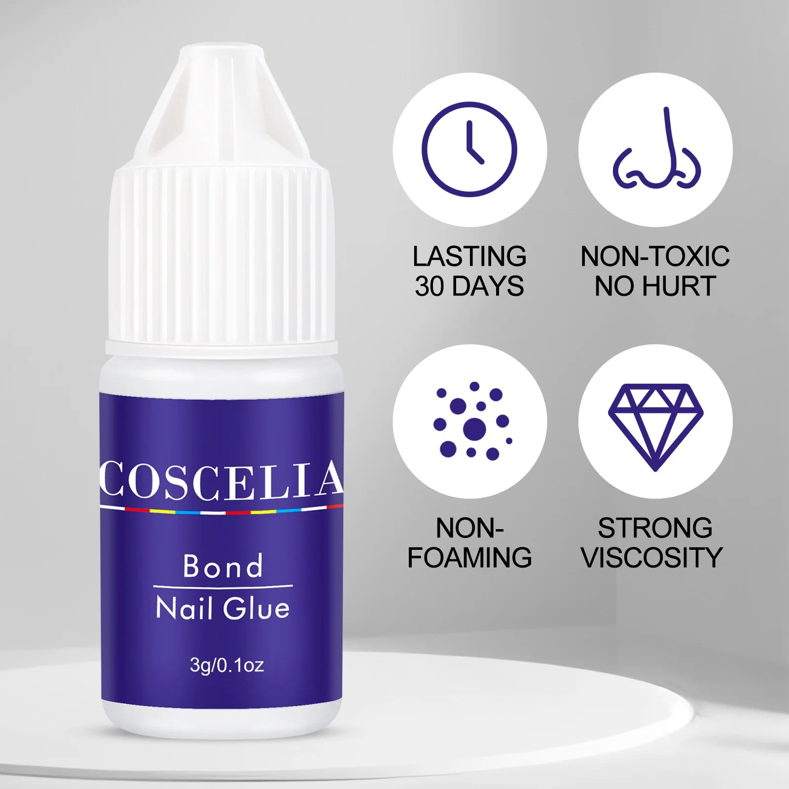 1/3/5/10/15/20Pcs Fast-Dry Nail Glue Professional Nail Tip Bond Glue 2G/3G/10G for False Nail Tips Long Lasting Glue Nail Tools