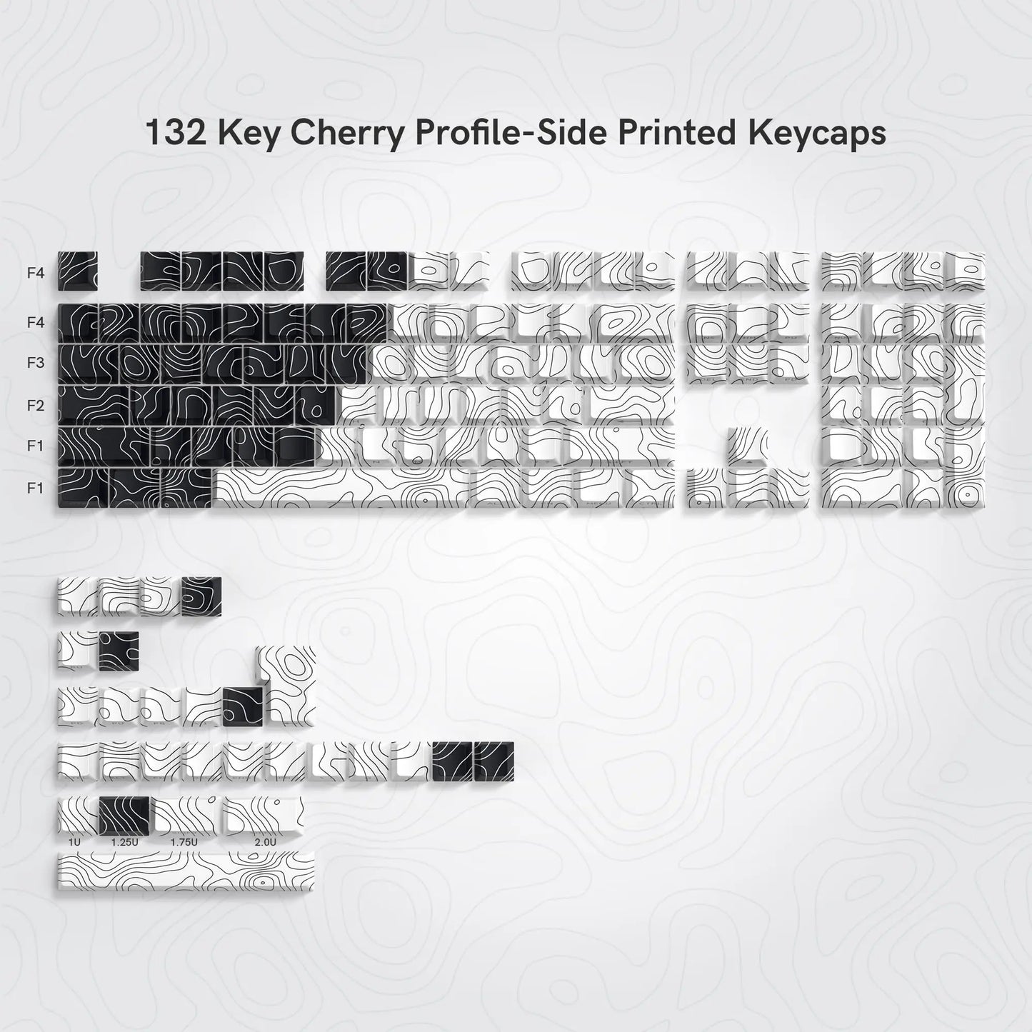 130 Keys Pink Cat Shine through Keycaps Dye Sub Side Print PBT Keycaps Cherry Profile for Cherry Gateron MX Switches Keyboard
