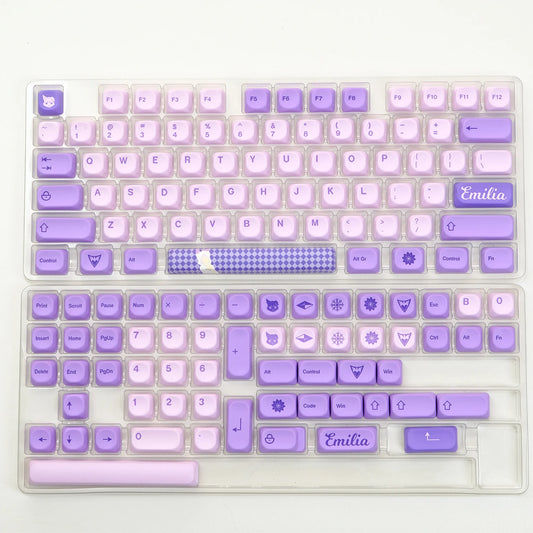 138 Keys/Set Korean Keycaps PBT KOA Snow Mountain Keycap for Mechanical Keyboard Custom MX Switches ISO Keys 7U Space Bar