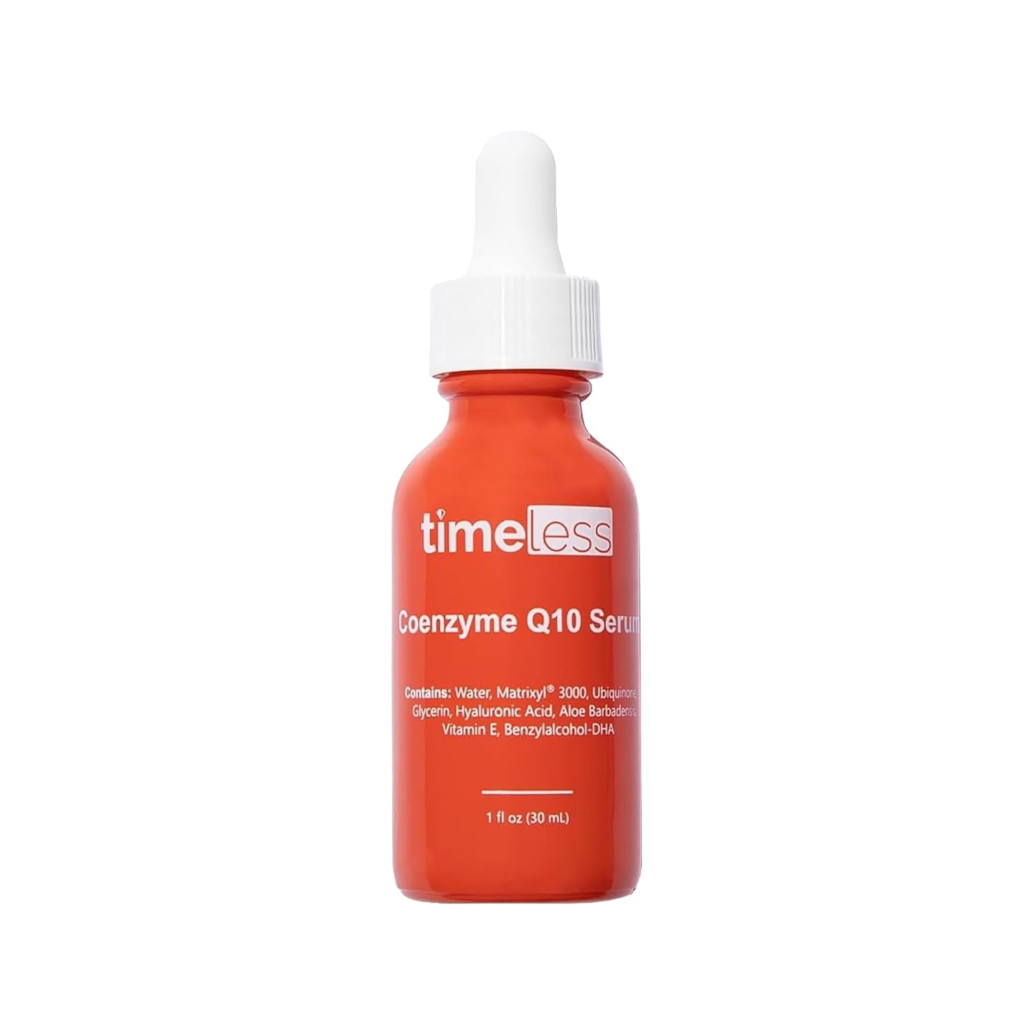 Timeless Skin Care Coenzyme Q10 Serum - Skin Care Serum for Smoothing - Fragrance-Free - Coenzyme Q10 - with Hyaluronic Acid - 1 Oz