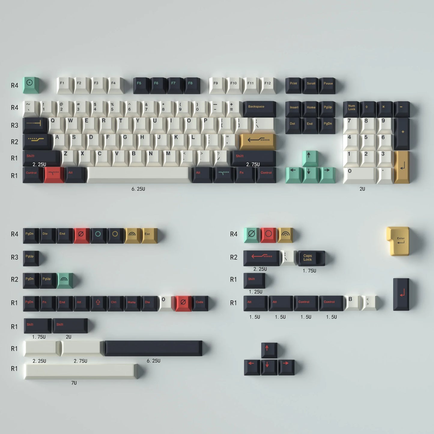 GMK Clones Mecha-01 EVA Custom PBT Keycap DYE-SUB Keycap Cherry Profile English Keycaps for MX Switch Mechanical Keyboard Keycap