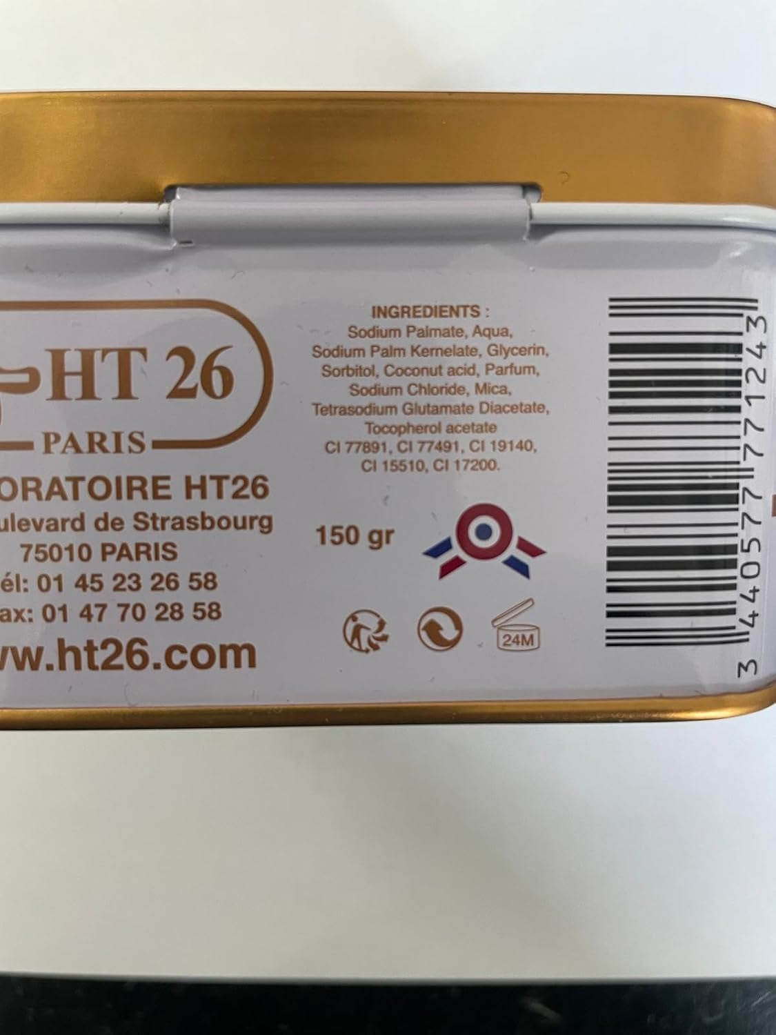 HT26 Lightening Gold and Argan Oil Soap for Melanin Rich Skin - Luxurious Rejuvenating Soap for Radiant Skin - Cleansing Gold & Argan Bar Soap - Skin Care for Women of Color - 150G