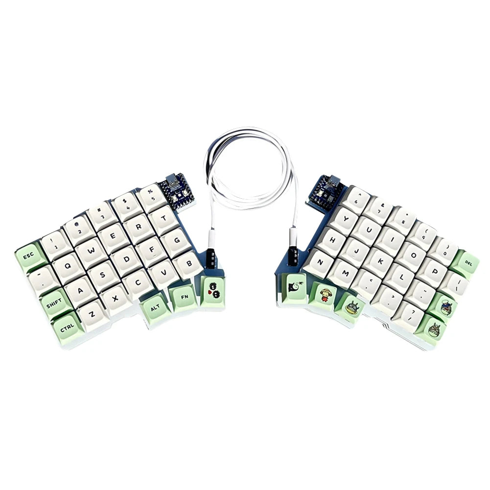 Split Keyboard Wired Ergonomics Keyboard Hot Swap Left Right Hand Keyboard Split-Layout Keyboard Customized PC Gamer Accessories